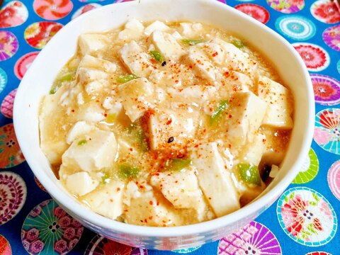 豆腐とピーマンの中華風うま煮